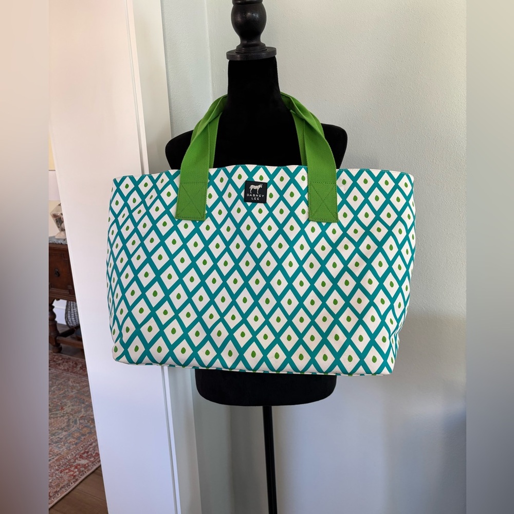 Dabney Lee extra large tote green and teal